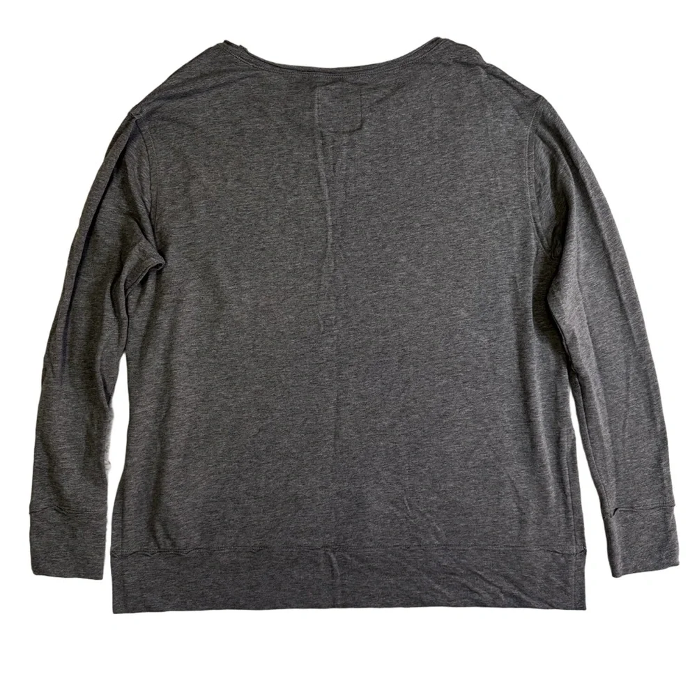 Rachel Hollis Bless Your Heart Grey Long Sleeve Shirt Size XXS Oversized NWOT - Picture 4 of 13